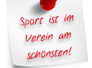 Sport ist im Berein am schönsten