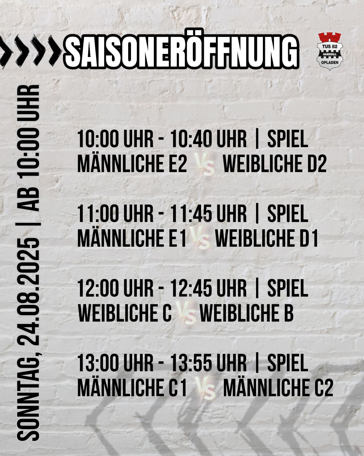 Saisonbeginn 24.08.2025